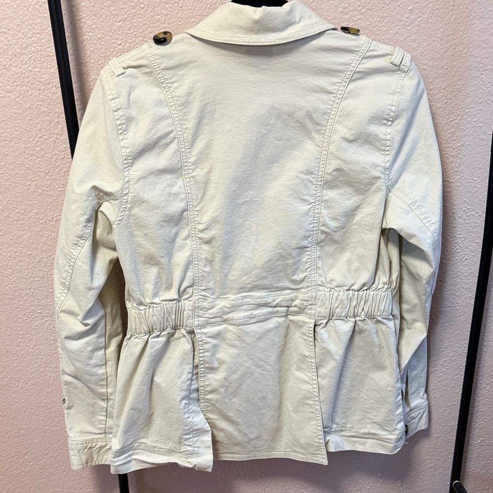 CAbi Off-White Utility Jacket with Button Accents - Picture 4 of 4